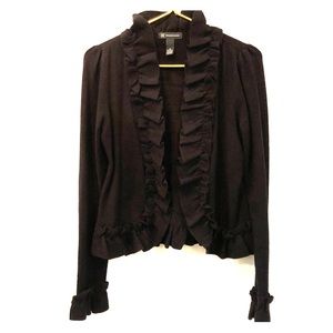 INC women’s sweater coat M black